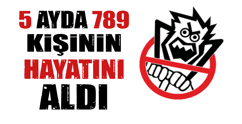 5 AYDA 789 KiŞiNiN HAYATINI ALDI