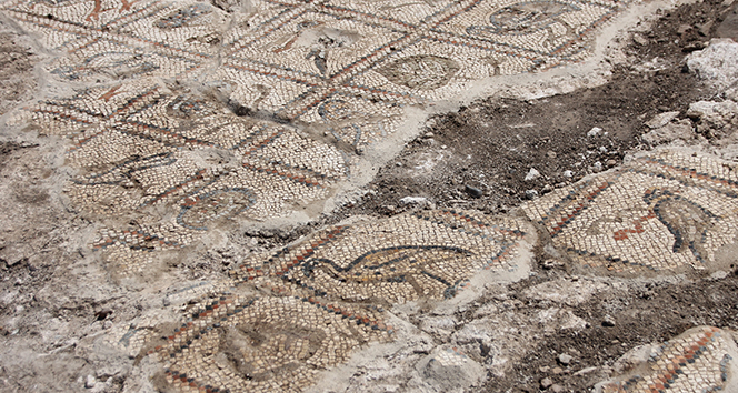 Antakya Hipodromunda mozaik parçası bulundu
