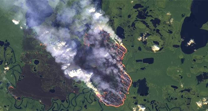 NASA, Amazon yangınlarını uzaydan görüntüledi