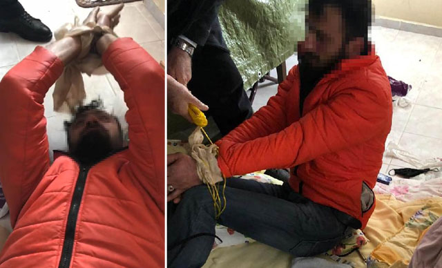 HIRSIZLIK İÇİN GİRDİĞİ EVDE UYUYAKALDI